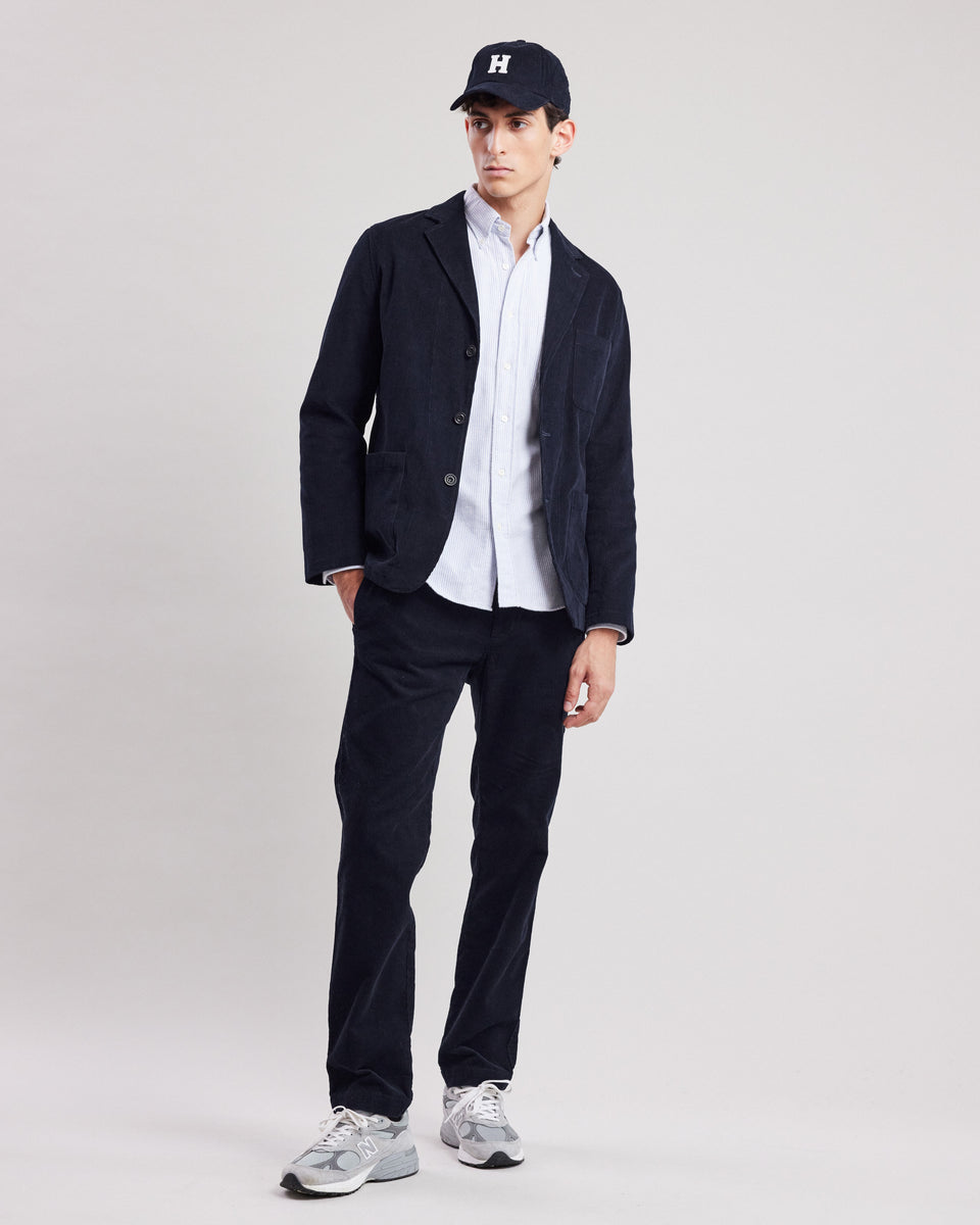 Veste Homme en velours côtelé Bleu Nuit Jonny - Image alternative